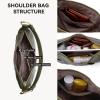 imageBOSTANTEN Woven Purses for Women Vegan Leather Hobo Bag Shoulder HandbagsOlive Green