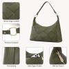 imageBOSTANTEN Woven Purses for Women Vegan Leather Hobo Bag Shoulder HandbagsOlive Green