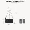 imageBOSTANTEN Woven Purses for Women Vegan Leather Hobo Bag Shoulder HandbagsWoven Black