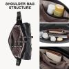 imageBOSTANTEN Woven Purses for Women Vegan Leather Hobo Bag Shoulder HandbagsWoven Black