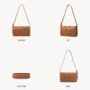imageBOSTANTEN Woven Purses for Women Vegan Leather Hobo Bag Shoulder HandbagsWoven Brown