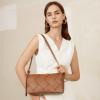 imageBOSTANTEN Woven Purses for Women Vegan Leather Hobo Bag Shoulder HandbagsWoven Brown