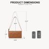 imageBOSTANTEN Woven Purses for Women Vegan Leather Hobo Bag Shoulder HandbagsWoven Brown