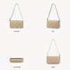 imageBOSTANTEN Woven Purses for Women Vegan Leather Hobo Bag Shoulder HandbagsWoven Khaki