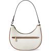 imageBOSTANTEN Crescent Shoulder Bag for Women Vegan Leather Purses Quilted Handbag with Zip PocketA01beige
