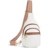 imageBOSTANTEN Small Sling Bag for Women Leather Crossbody Bags Fanny Pack Chest Bag for Travel0beige