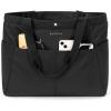 imageBOSTANTEN Travel Tote Bag for Women Foldable Gym Bag Beach Bag Sports Bag Waterproof Shoping Bag with Zipper SleeveBblack