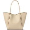 imageBOSTANTEN Work Purses for Women Vegan Leather Shoulder Bag Large Tote Handbag for Travel 2024Apricot