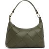 imageBOSTANTEN Woven Purses for Women Vegan Leather Hobo Bag Shoulder HandbagsOlive Green
