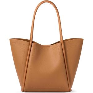 imageBOSTANTEN Work Purses for Women Vegan Leather Shoulder Bag Large Tote Handbag for Travel 2024Brown