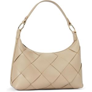 imageBOSTANTEN Woven Purses for Women Vegan Leather Hobo Bag Shoulder HandbagsKhaki