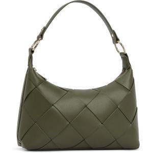 imageBOSTANTEN Woven Purses for Women Vegan Leather Hobo Bag Shoulder HandbagsOlive Green