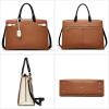 imageBOSTANTEN Briefcase for Women 156 Inch Genuine Leather Laptop Briefcase Shoulder Work Tote Bag PurseCbrown