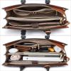 imageBOSTANTEN Briefcase for Women 156 Inch Genuine Leather Laptop Briefcase Shoulder Work Tote Bag PurseDblue