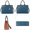 imageBOSTANTEN Briefcase for Women 156 Inch Genuine Leather Laptop Briefcase Shoulder Work Tote Bag PurseDblue