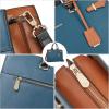 imageBOSTANTEN Briefcase for Women 156 Inch Genuine Leather Laptop Briefcase Shoulder Work Tote Bag PurseDblue