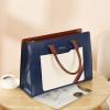 imageBOSTANTEN Briefcase for Women 156 Inch Genuine Leather Laptop Briefcase Shoulder Work Tote Bag PurseEbluebeige