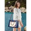 imageBOSTANTEN Briefcase for Women 156 Inch Genuine Leather Laptop Briefcase Shoulder Work Tote Bag PurseEbluebeige