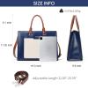 imageBOSTANTEN Briefcase for Women 156 Inch Genuine Leather Laptop Briefcase Shoulder Work Tote Bag PurseEbluebeige