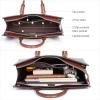 imageBOSTANTEN Briefcase for Women 156 Inch Genuine Leather Laptop Briefcase Shoulder Work Tote Bag PurseEbluebeige