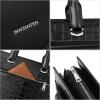 imageBOSTANTEN Briefcase for Women Laptop Tote 156 Inch Genuine Leather Handbag Work Bag BeigeFcrocodile Pattern Black