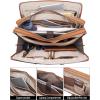 imageBOSTANTEN Briefcases for Men Leather Laptop Bag 156 inch Computer Messenger Shoulder Slim Bag Buisness Travel Work CaseDbeigebrown