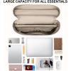 imageBOSTANTEN Laptop Bag for Women Work Tote Bag Leather Briefcase Messenger Bag for Bussiness Trip Fit for MacBookPro 16 InchBeige