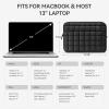 imageBOSTANTEN Laptop Sleeve 156 Inch Puffy Padded Laptop Bag Protective Case Water Resistant Compatible with MacBook Pro 16 InchABlack