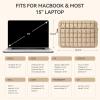 imageBOSTANTEN Laptop Sleeve 156 Inch Puffy Padded Laptop Bag Protective Case Water Resistant Compatible with MacBook Pro 16 InchAKhaki