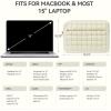 imageBOSTANTEN Laptop Sleeve 156 Inch Puffy Padded Laptop Bag Protective Case Water Resistant Compatible with MacBook Pro 16 InchAbeige