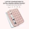 imageBOSTANTEN Laptop Sleeve 156 Inch Puffy Padded Laptop Bag Protective Case Water Resistant Compatible with MacBook Pro 16 InchApink