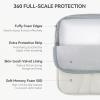 imageBOSTANTEN Laptop Sleeve 156 Inch Puffy Padded Laptop Bag Protective Case Water Resistant Compatible with MacBook Pro 16 InchBBeige