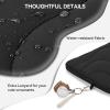 imageBOSTANTEN Laptop Sleeve 156 Inch Puffy Padded Laptop Bag Protective Case Water Resistant Compatible with MacBook Pro 16 InchBBlack