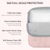 imageBOSTANTEN Laptop Sleeve 156 Inch Puffy Padded Laptop Bag Protective Case Water Resistant Compatible with MacBook Pro 16 InchBPink