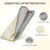 imageBOSTANTEN Laptop Sleeve 156 Inch Puffy Padded Laptop Bag Protective Case Water Resistant Compatible with MacBook Pro 16 InchCbeigewith Handle