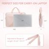 imageBOSTANTEN Laptop Sleeve 156 Inch Puffy Padded Laptop Bag Protective Case Water Resistant Compatible with MacBook Pro 16 InchCpinkwith Handle