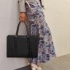 imageBOSTANTEN Laptop Tote Bag for Women Work Bag Professional 156 inch Leather Briefcase Business Office Purse Shoulder BagBlack