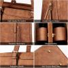 imageBOSTANTEN Laptop Tote Bag for Women Work Bag Professional 156 inch Leather Briefcase Business Office Purse Shoulder BagBrown