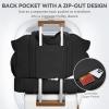 imageBOSTANTEN Large Duffle Bag for Travel Gym Bag for Women Weekender Bag with Shoe Compartment Waterproof Duffel Bag with Trolley Sleeve Mummy Hospital BagBlack