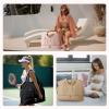 imageBOSTANTEN Large Duffle Bag for Travel Gym Bag for Women Weekender Bag with Shoe Compartment Waterproof Duffel Bag with Trolley Sleeve Mummy Hospital BagPink