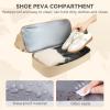 imageBOSTANTEN Large Duffle Bag for Travel Gym Bag for Women Weekender Bag with Shoe Compartment Waterproof Duffel Bag with Trolley Sleeve Mummy Hospital BagKhaki