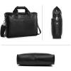 imageBOSTANTEN Leather Briefcase Handbag Messenger Business Bags for MenMedium Black