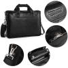 imageBOSTANTEN Leather Briefcase Handbag Messenger Business Bags for MenMedium Black
