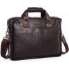 imageBOSTANTEN Leather Briefcase Handbag Messenger Business Bags for MenSmall Brown