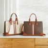 imageBOSTANTEN Leather Laptop Briefcase for Women Shoulder Bag 156 Inch Business Computer Work ToteBcoffee