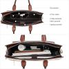 imageBOSTANTEN Leather Laptop Briefcase for Women Shoulder Bag 156 Inch Business Computer Work ToteCbeigebrown