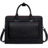 imageBOSTANTEN Leather Laptop Briefcase for Women Shoulder Bag 156 Inch Business Computer Work ToteCblack