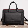 imageBOSTANTEN Leather Laptop Briefcase for Women Shoulder Bag 156 Inch Business Computer Work ToteCblack