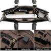 imageBOSTANTEN Leather Lawyers Briefcase Laptop Business Slim Bags for Men ampamp WomenBlack Medium