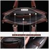 imageBOSTANTEN Leather Lawyers Briefcase Laptop Business Slim Bags for Men ampamp WomenCoffee Medium